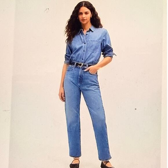 NEW Madewell 90's straight crop jeans size 28 - Picture 1 of 5